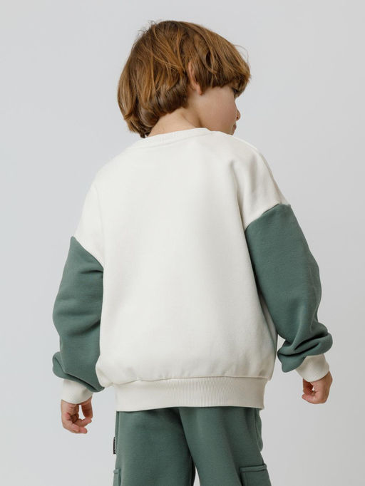 КР 302851/светло-бежевый 0783 к606 джемпер (свитшот) для мал