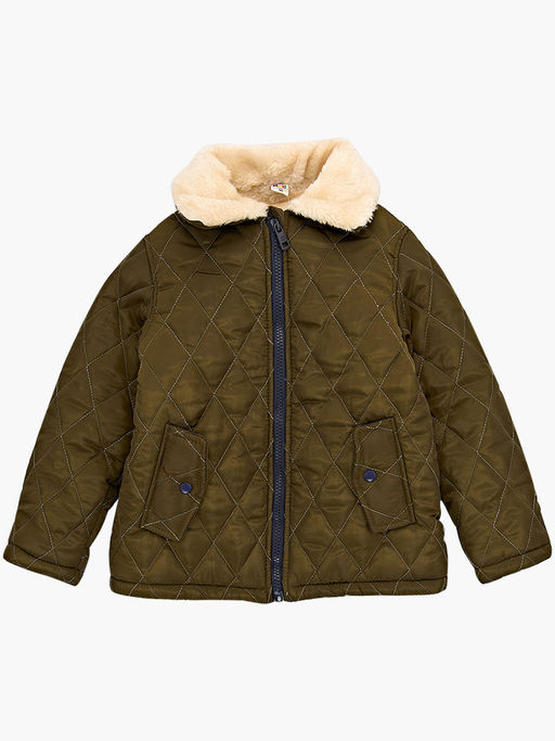 Куртка на меху UD 7460 хаки - Mini maxi фото 4