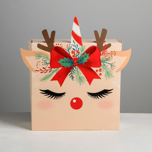 Коробка складная Единорог, 25 х 25 х 10 см - Дарите счастье фото 5