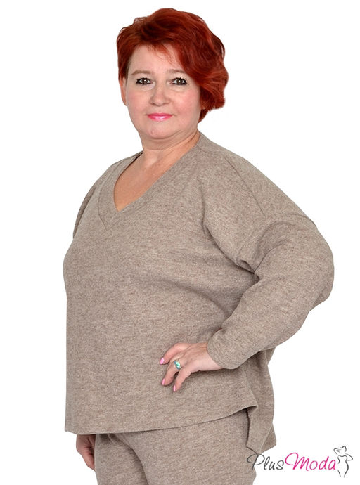 Джемпер Модель №1521 размеры 44-84 - Plusmoda фото 3