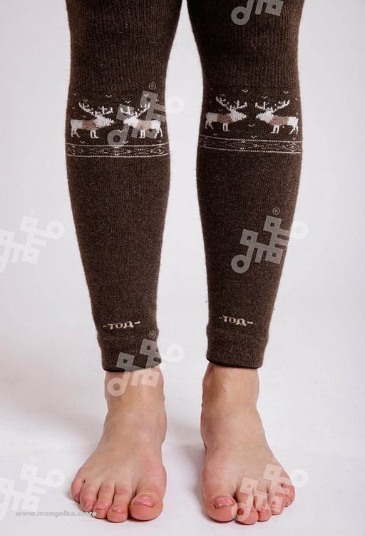 Гетры из 100% монгольской шерсти (арт. 01260) - Тод оймс ххк фото 3