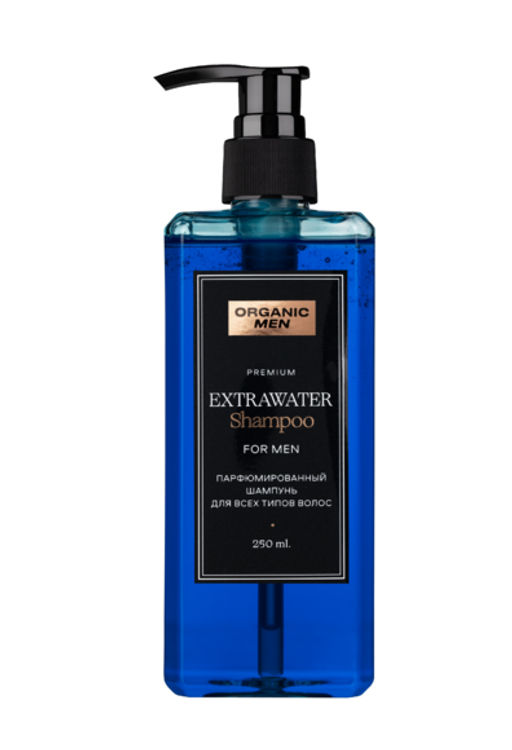 ORGANIC MEN Шампунь д/всех типов волос EXTRAWATER 250мл с дозат.син.