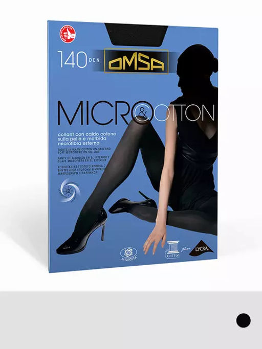 (Omsa) Micro@Cotton 140 (чз) nero  фото 2