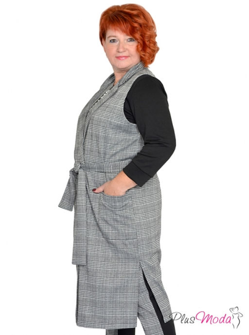 Жакет-дубленка Модель №1385 размеры 44-84 - Plusmoda фото 28