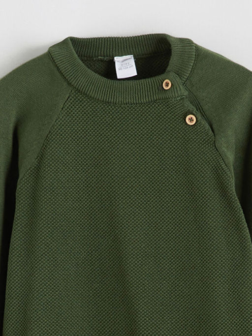 Bisiklet Yaka Uzun Kollu Erkek ?ocuk Triko Kazak