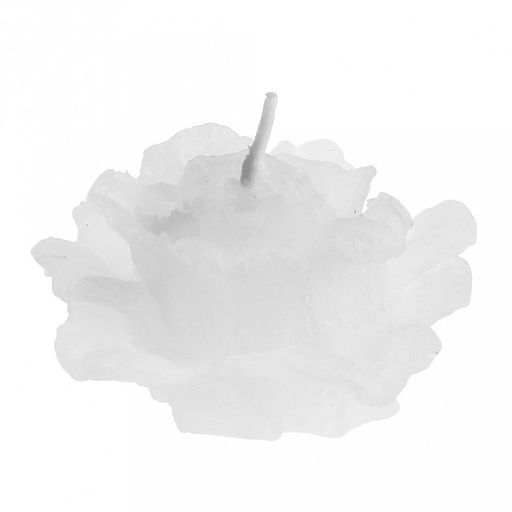 Свеча "Роза" д5см, h3,5см, белый, время горения 2 часа (Россия)