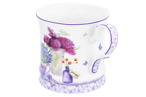 Кружка 170 мл 10,5*8*7,5 см Лаванда NEW BONE CHINA - Elan gallery фото 3