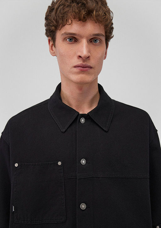 Cep Detayl? Siyah Ceket - Mavi фото 5