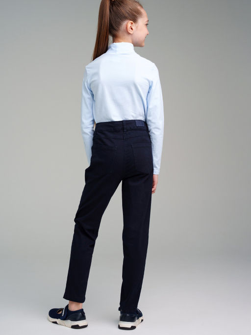 22327126 Брюки текстильные для девочек (regular fit), Темно-синий - Playtoday фото 2