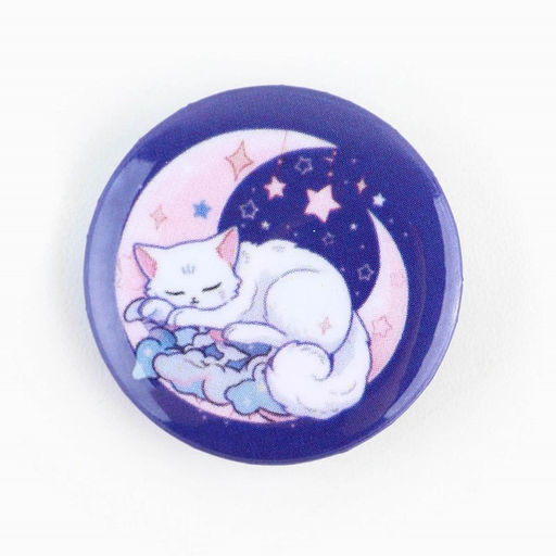 Цена за 10 шт. Значок металлический закатной Милые анимешки, d=2.5 см, МИКС