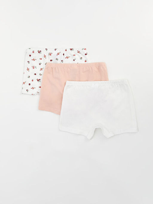 Beli Lastikli Bask?l? K?z Bebek Boxer 3l? - Waikiki фото 2