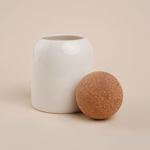 Банки для сыпучих SL Home Тренто, 450/700/900 мл, набор 3 шт., на деревянной подставке, фарфор, белые - Sima-land home фото 2