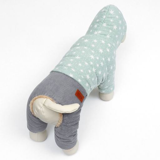 Комбинезон Прогулка, размер XS (ДС 20, ОГ 33, ОШ 23 см, до 3 кг), серо-зелёный - Simaland фото 5