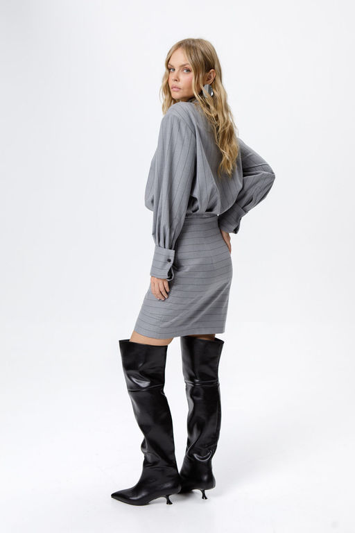 Платье Pirs 6281 серый  фото 3