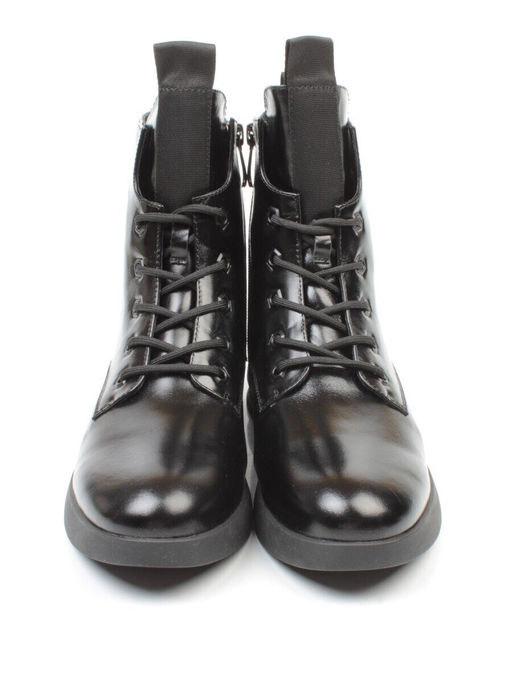 01-CH6315-21B100M BLACK Ботинки демисезонные женские (натуральная кожа, байка) - Фабричный китай фото 12