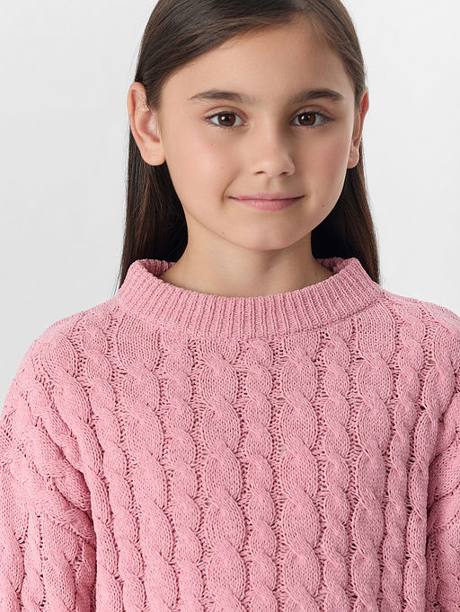 Джемпер для девочек розовый - Mark formelle фото 4