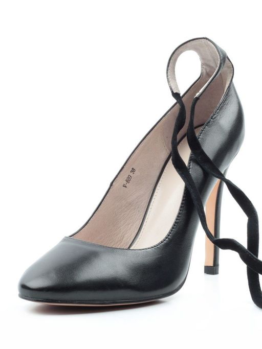 06-V-889 BLACK Туфли женские (натуральная кожа) - Фабричный китай фото 6