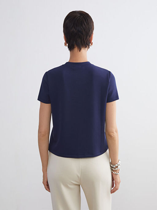 Bisiklet Yaka Kad?n Ti??rt