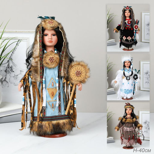 Сувенир коллекционный Индейцы 40 см / ZD1800 /уп 24/ - Галеонтрейд фото 8