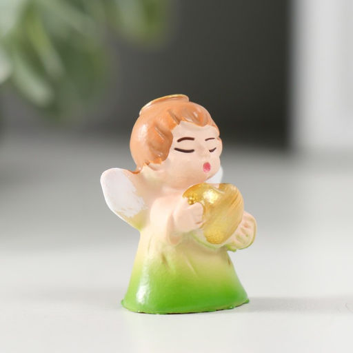 Цена за 4 шт. Фигурка полистоун «Ангелочек в цветном платье», 1.5×2×3 см, МИКС