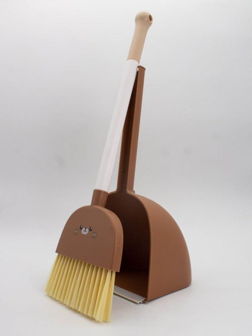 Веник с совком "Big bear", brown