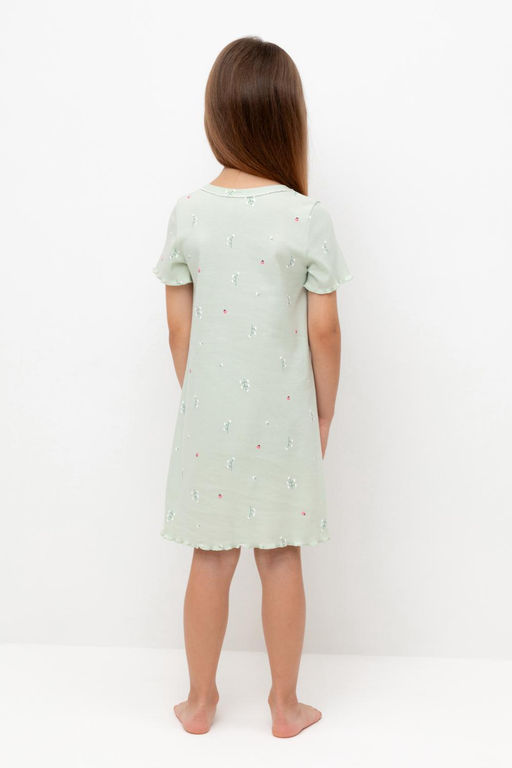 Crockid _ К 1180/зеленая лилия,ландыши сорочка ночная для дев  фото 5