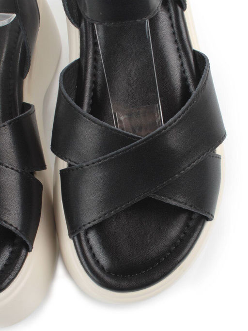 08-PEY256-2 BLACK Босоножки женские (натуральная кожа) - Фабричный китай фото 11