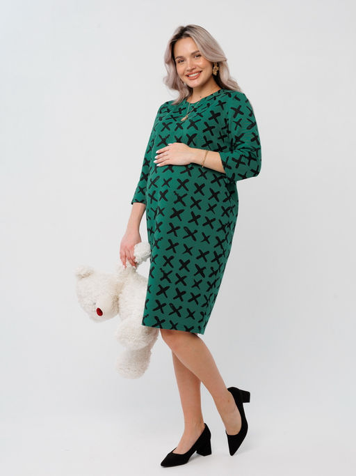 Платье женское П-193 (футер 2х нитка пенье г/к) Горчица