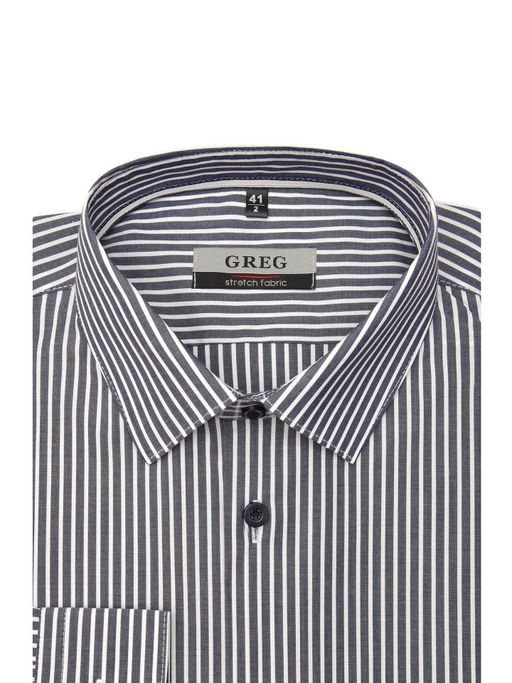 Сорочка мужская длинный рукав GREG 311/237/6129/ZN/1p STRETCH фото 3