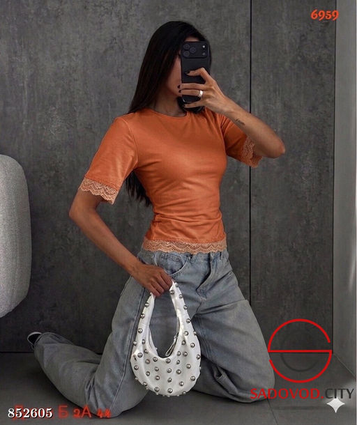 Футболка женская с кружевом - Bruno фото 5