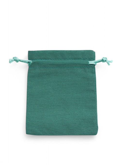 Цена за 50 шт. Мешочек подарочный «Хлопок», 10×12 см, тиффани