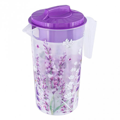 Кувшин пластмассовый Lavender 1,2л, д12см, h22см, с крышкой (Россия) - Домашняя Мода фото 2