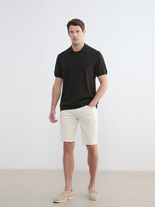 Polo Yaka Erkek Triko Kazak