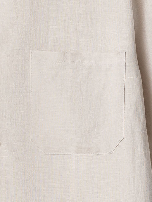 Рубашка мужская льняная бежевая - Mark formelle фото 5