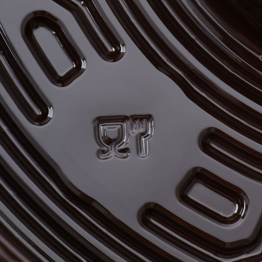 Цена за 110 шт. Менажница одноразовая, пластик, d=26 см, h=4.2 см, 5 секций, дно, круглая, коричневая