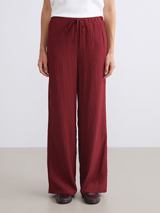 Beli Lastikli Dokulu Kad?n Pantolon