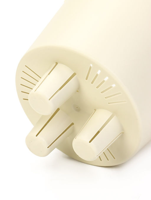 Кашпо для цветов «Рамона», 7.8 л, d=28 см, h=25.5 см, со вставкой, пластиковое, белое