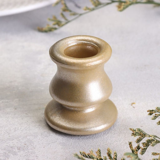 Цена за 2 шт. Подсвечник на 1 свечу «Классик», 6×5.5 см, под золото