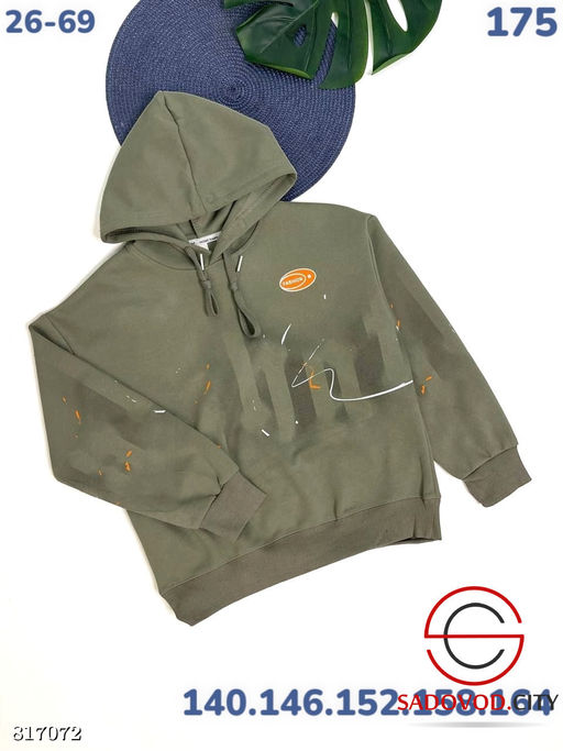 Толстовка с капюшоном выполнена из трикотажа - Bruno фото 3