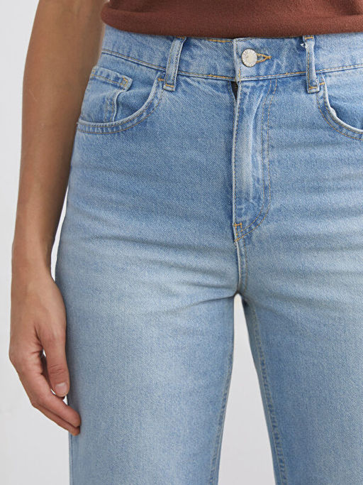 Straight Fit Kad?n Jean Pantolon