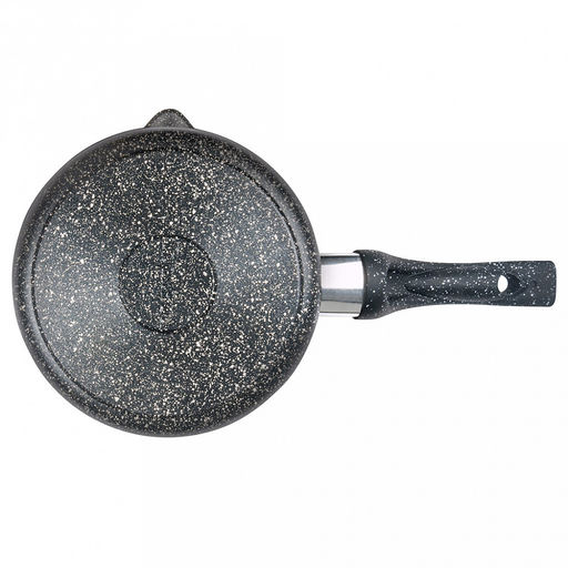 Ковш с тефлоновым покрытием 1,5л, д18см "Гранит", h8см, s0,4см, ручка из термостойкого пластика (Россия)