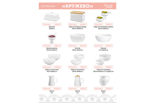 Банка д/хранения 250 мл 9,3*9,3*7 см Кружево + дер. крышка-подставка с сил. упл. - Elan gallery фото 7