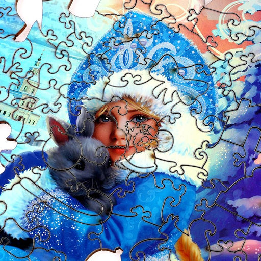 Пазл фигурный Зимняя краса, голографические детали - Puzzle фото 5