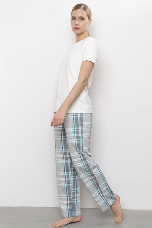 Брюки свободного прилегания 6711W-50069.1H-026т - Almando melado фото 5