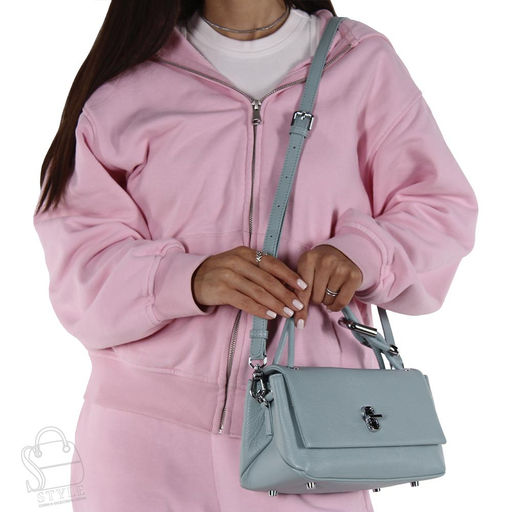 Сумка женская кожаная 8062Q turquoise Polina&Eiterou  в Новосибирске