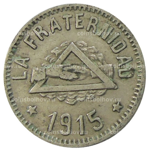 1 песета 1915 года Испания  Барселона