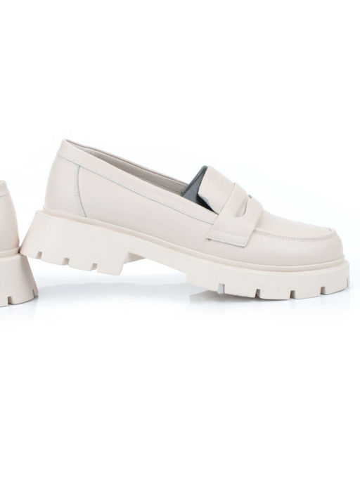 03-5920-2 BEIGE Лоферы женские (натуральная кожа) - Фабричный китай фото 13