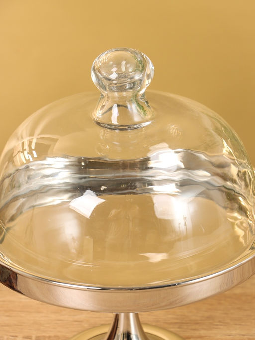 Тортовница со стеклянной крышкой, 22×18×18 см