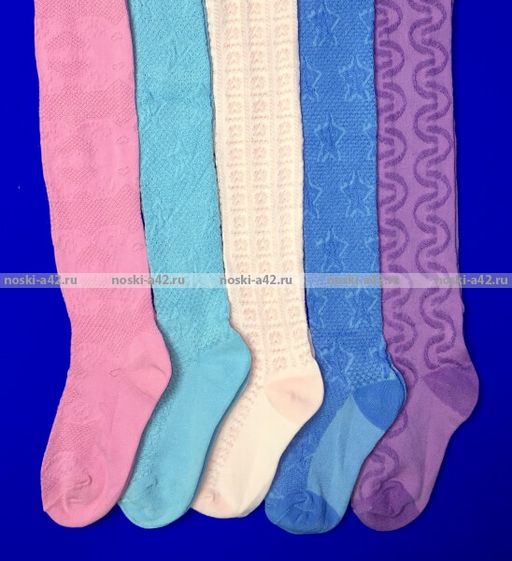 Цена за 6 шт. Шугуан колготки детские ажурные цветные 86-92  фото 2
