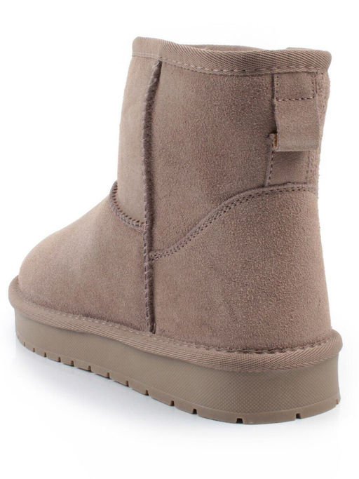 04-PF5854-4 GRAY/BEIGE Угги женские (натуральная замша, 100% шерсть)